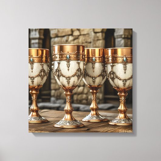 Canvas Prints  (Golden Goblets-12) キャンバスプリント (正面)