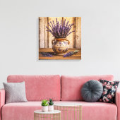 Canvas Prints (Lavender in Vase) キャンバスプリント (インサイチュ (リビング))