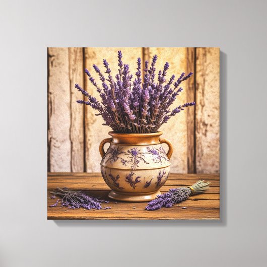 Canvas Prints (Lavender in Vase) キャンバスプリント (正面)
