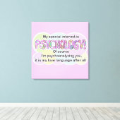 Canvas Psychology Love Language (ADHD, Autistic) キャンバスプリント (インサイチュ (ウッドフロア))