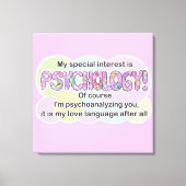 Canvas Psychology Love Language (ADHD, Autistic) キャンバスプリント (正面)