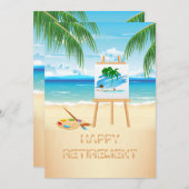 Canvas Retirementで取得パーティの招待状 招待状 (正面/裏面)