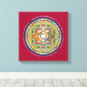 CANVAS SQUARE - Mandala of Chenrezig （慈悲） キャンバスプリント (インサイチュ (ウッドフロア))