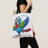 Canvas Tote Bag USA – 再利パーソナライズされた用可能 トートバッグ (クローズアップ)