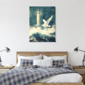 Canvas Wall Art with LIghthouse  キャンバスプリント (インサイチュ (寝室))