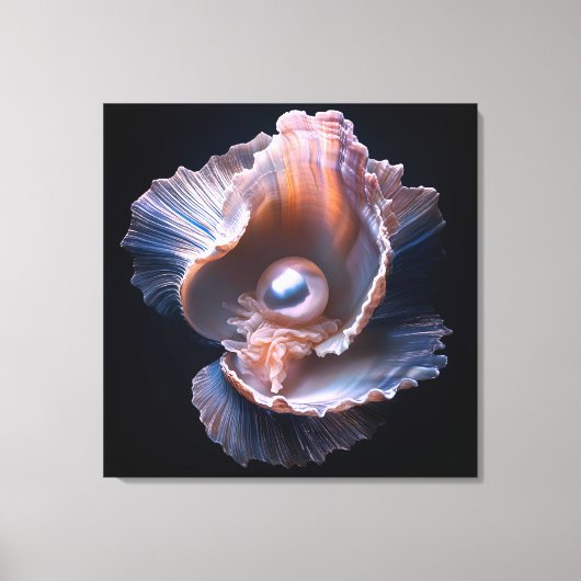 Canvas Wall Art with Shell and Pearl キャンバスプリント (正面)