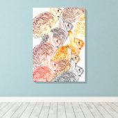 Canvas: Wild about Rabbits  キャンバスプリント (インサイチュ (ウッドフロア))