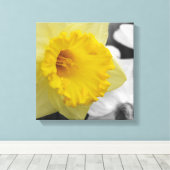 canvas with yellow narcissus キャンバスプリント (インサイチュ (ウッドフロア))