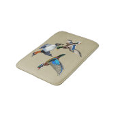 Canvasback, Mallard and Wood Ducks Flying バスマット (アングル)