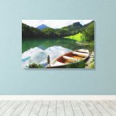 Canvastryck — Roddbåt キャンバスプリント (インサイチュ (ウッドフロア))