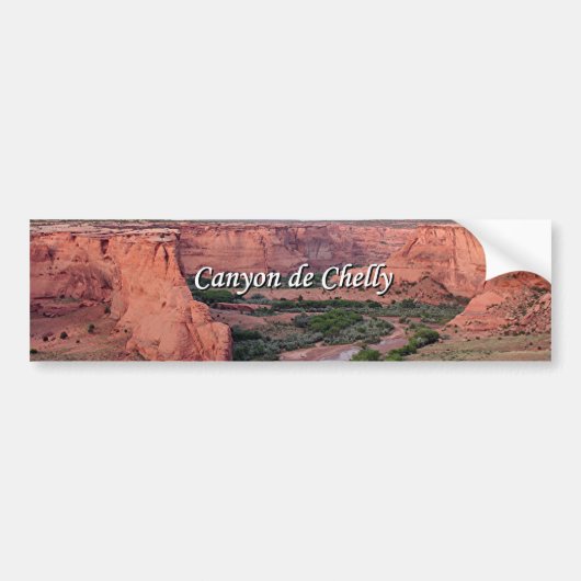 Canyon de Chelly、日没のアリゾナ、 バンパーステッカー (正面)