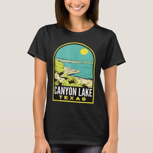 Canyon Lake Texas Vintage Travel Tank Top Tシャツ (正面)