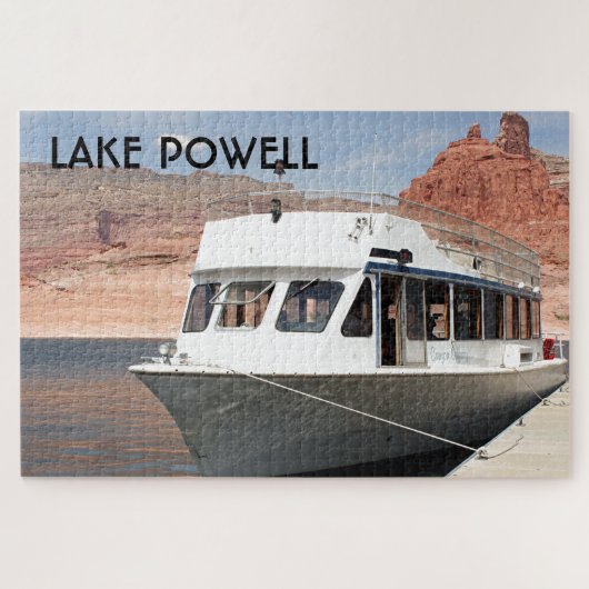Canyon Odyssey boat, Lake Powell, Arizona ジグソーパズル (横)