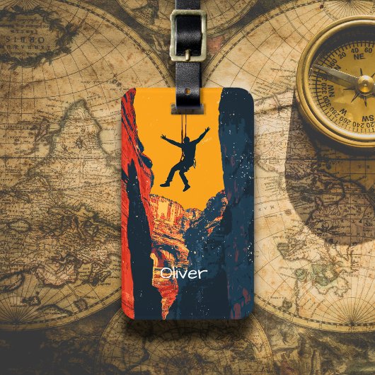 Canyon Rappelling Adventure ラゲッジタグ