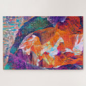 Canyon semi -bstract art puizzle ジグソーパズル (横)