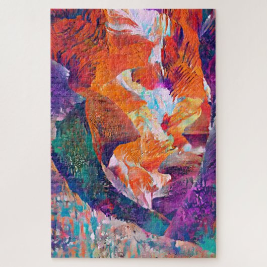 Canyon semi -bstract art puizzle ジグソーパズル (縦)