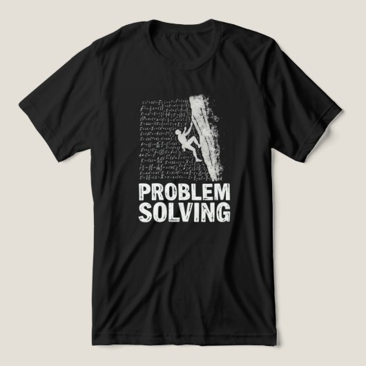 Canyoning Problem Solving – おもしろアウトドア トライブレンドTシャツ (デザイン正面)