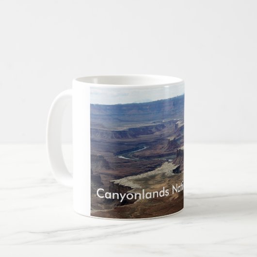Canyonlandsの国立公園のマグ コーヒーマグカップ (正面左)