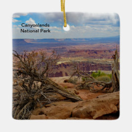 Canyonlandsの国立公園の正方形の陶磁器のオーナメント セラミックオーナメント