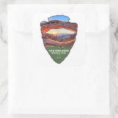 Canyonlands National Park Mesa Arch Arrowhead スクエアシール (バッグ)