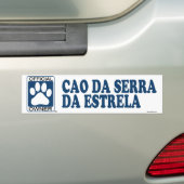 Cao Da Serra Da Estrelaの青 バンパーステッカー (車上)