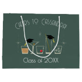 Cap and Cocktail Graduation Party ラージペーパーバッグ (裏面)