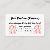 Cap and Diploma Class of 2027 Graduation エンクロージャーカード (裏面)