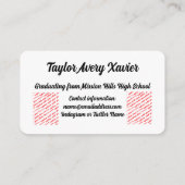 Cap and Diploma Class of 2027 Graduation エンクロージャーカード (裏面)