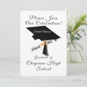 Cap and Diploma Class of 2027 Photo Graduation 招待状 (スタンド正面)