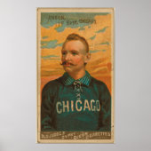 Cap Anson, Chicago Whiteストッキング ポスター (正面)