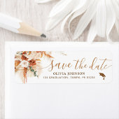 Cap Class of 2025 Save The Date Graduation Label ラベル