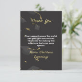 Cap & Confetti Graduation サンキューカード (スタンド正面)