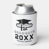 Cap & Diploma卒業パーティークールの好意 缶クーラー (缶正面)