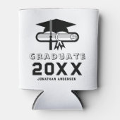 Cap & Diploma卒業パーティークールの好意 缶クーラー (正面)