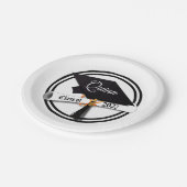 Cap Diploma Class of 2027 Graduation ペーパープレート (アングル)