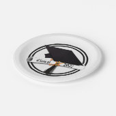 Cap Diploma Class of 2027 Graduation ペーパープレート (アングル)