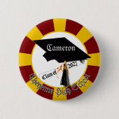 Cap Diploma Class of 2027 Graduation 缶バッジ (正面)