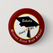 Cap Diploma Class of 2027 Graduation 缶バッジ (正面)