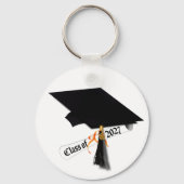 Cap Diploma Class of 2027 Photo Graduation キーホルダー (正面)