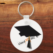 Cap Diploma Class of 2027 Photo Graduation キーホルダー (正面)