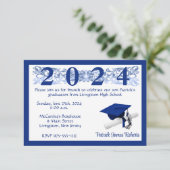 Cap & Diploma、White & Blue 王室の Gradation 招待状 (スタンド正面)