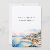 CAP-EDEN-ROC フランスの Riviera結婚's 招待状 (裏面)