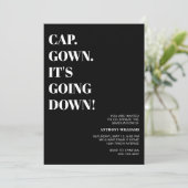 Cap Gown写真卒業パーティーに行く 招待状 (スタンド正面)