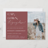 Cap Gown卒業式パーティーが行われている 招待状 (正面)