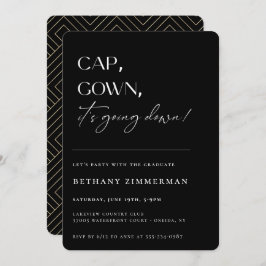 Cap Gown卒業式パーティーが行われている 招待状