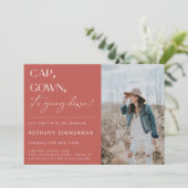 Cap Gown卒業式パーティーが行われている 招待状 (スタンド正面)