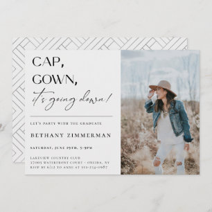 Cap Gown卒業式パーティーが行われている 招待状