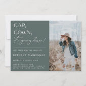 Cap Gown卒業式パーティーが行われている 招待状 (正面)