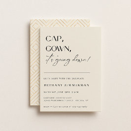 Cap Gown卒業式パーティーが行われている 招待状