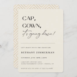 Cap Gown卒業式パーティーが行われている 招待状